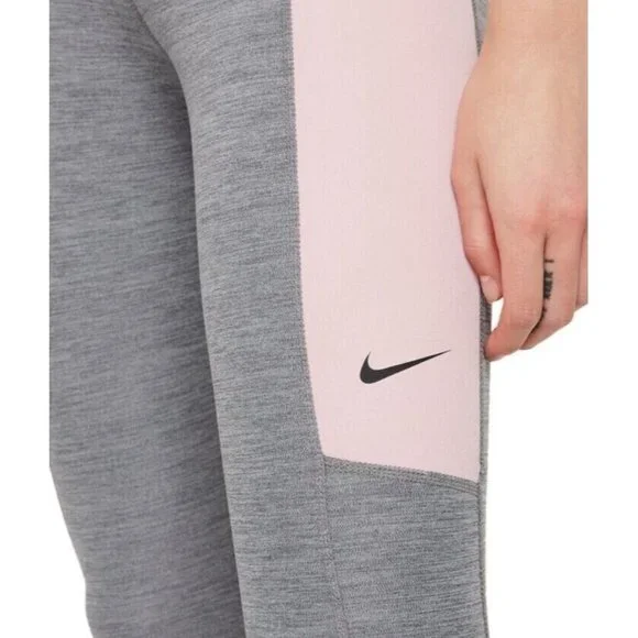 Nike Womens plus Dri-fit Color-Block MidRise 7/8 Tights gray Size 1X MSRP $60 - Picture 5 of 7